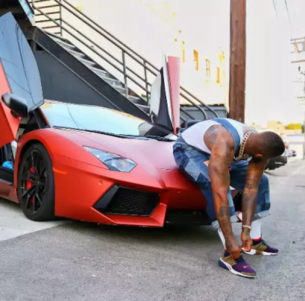 Photos: Rapper The Game Shows Off His Red Lamborghini